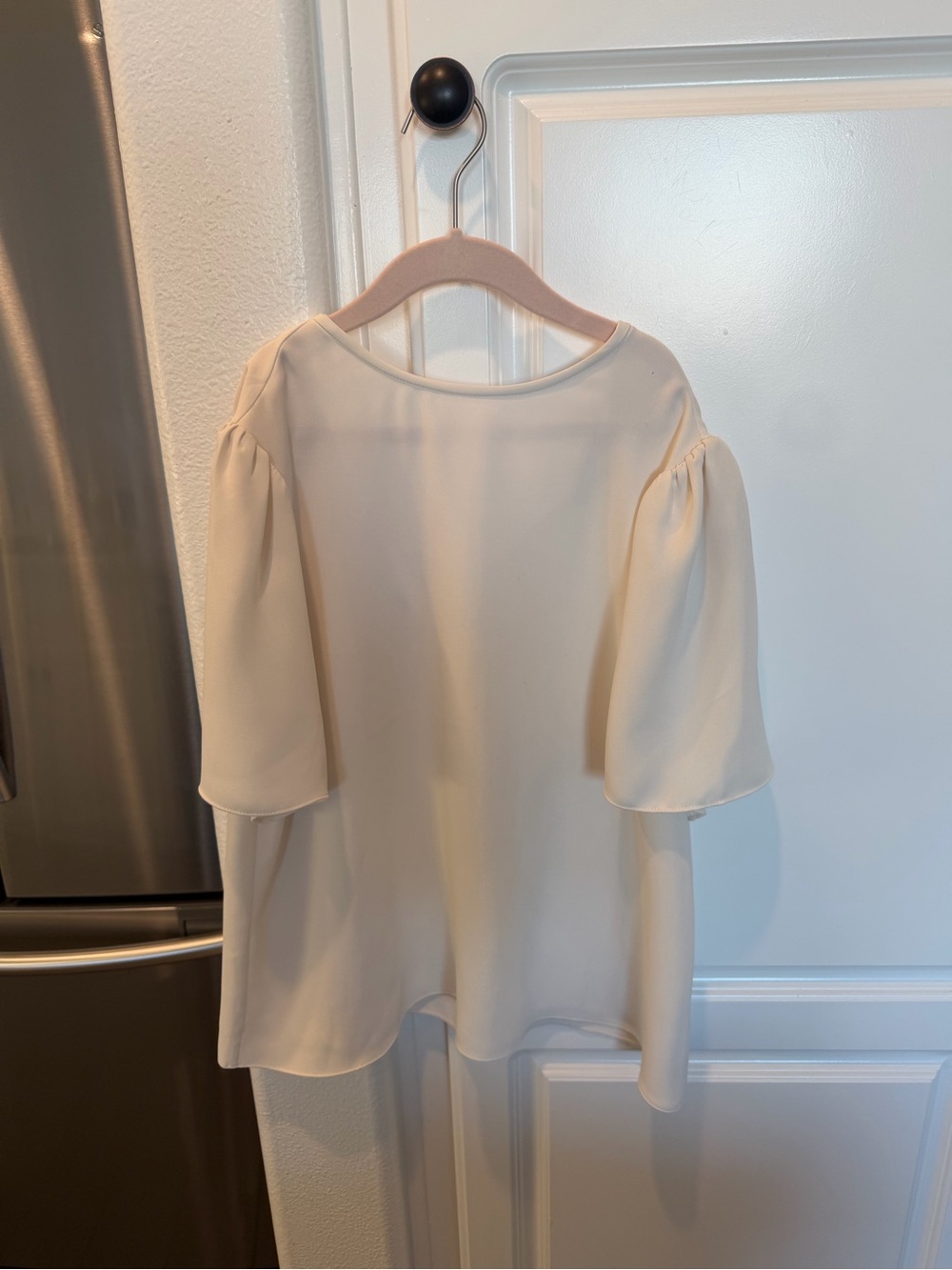 Wilfred Cream Puff-Sleeve Blouse